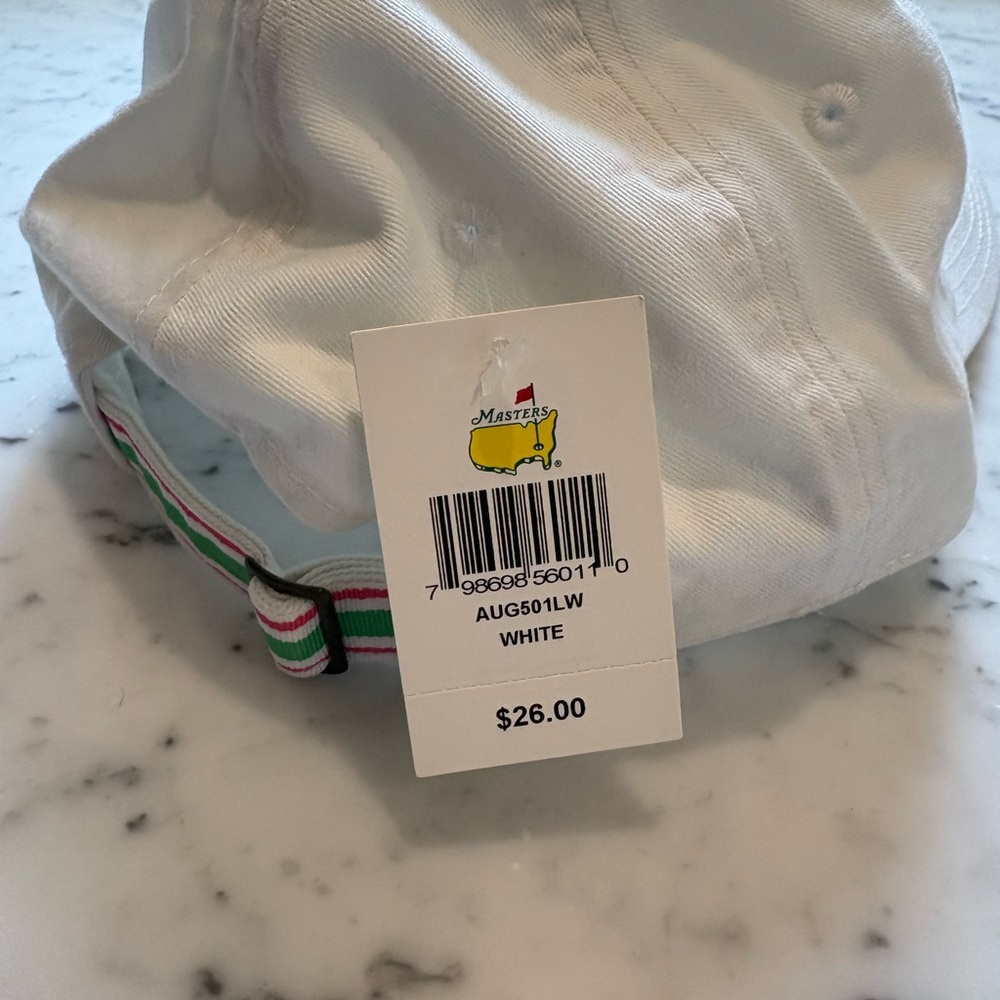 White Masters Golf Hat- small fit - Picture 5 of 13